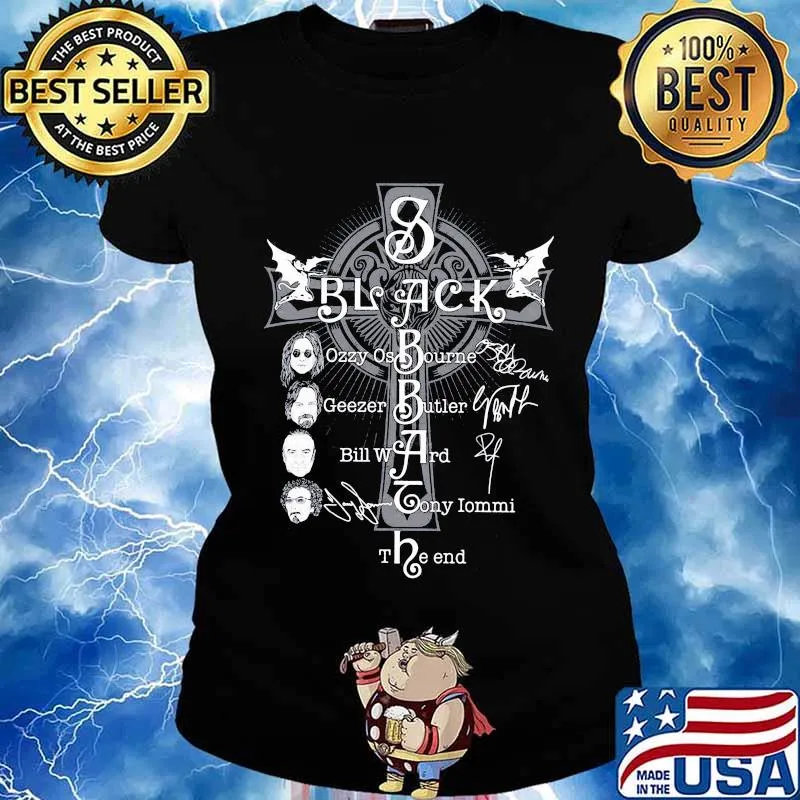 Black sabbath ozzy osbourne geezer butler bill ward tony iommi the end s Ladies tee