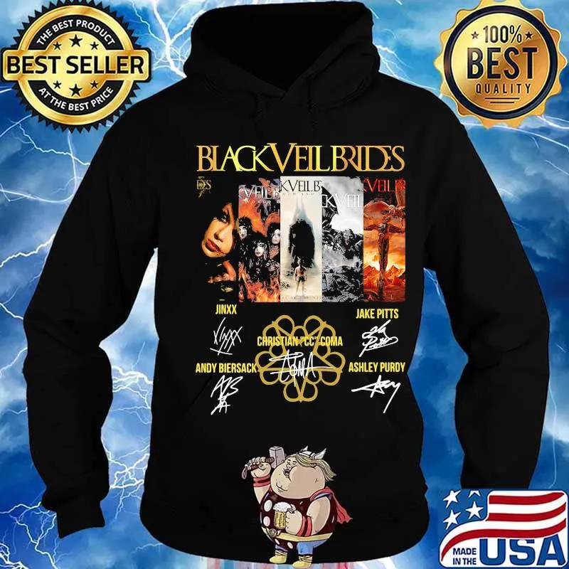 Black veil brides band members signatures s Hoodie