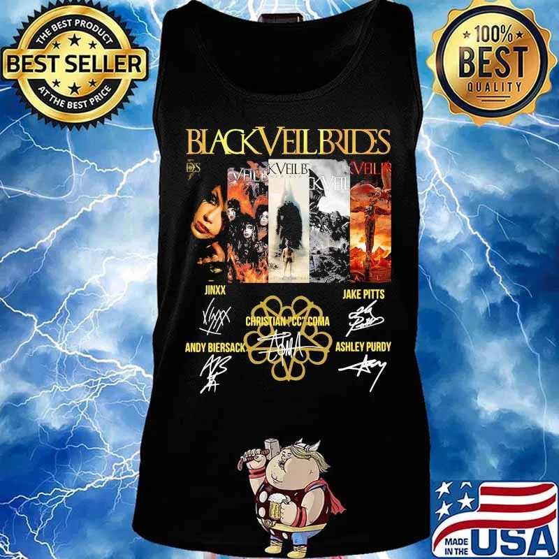 Black veil brides band members signatures s Tank top