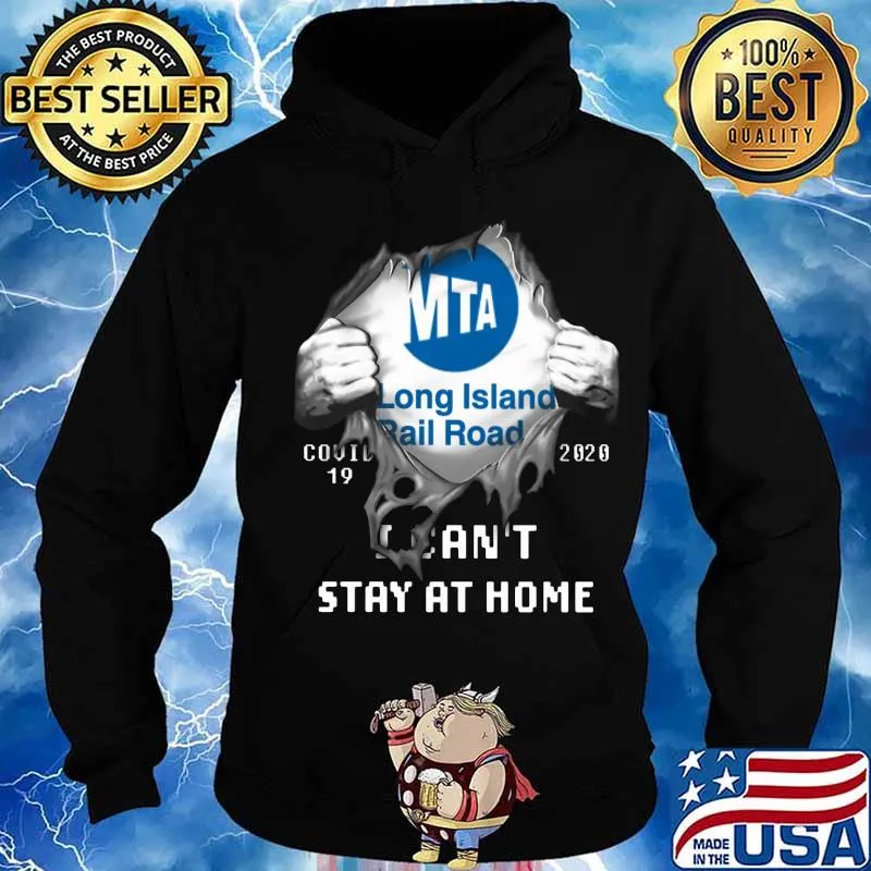 Blood insides long island rail road covid-19 2020 i can't stay at home s Hoodie