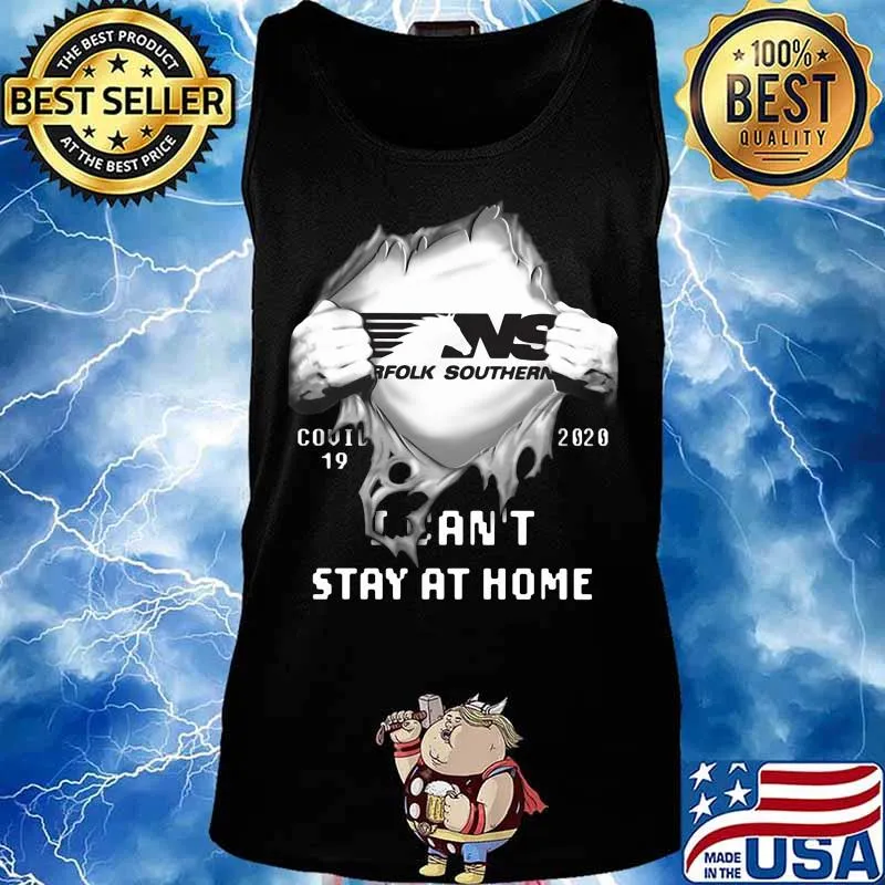 Blood insides norfolk southern covid-19 2020 i can't stay at home s Tank top