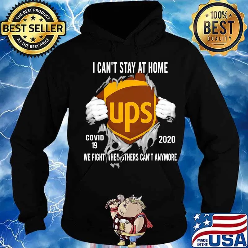Blood insides ups i can't stay at home covid-19 2020 we fight when others can't anymore s Hoodie