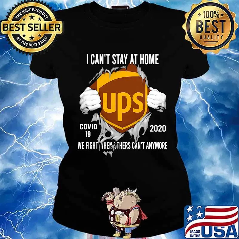 Blood insides ups i can't stay at home covid-19 2020 we fight when others can't anymore s Ladies tee