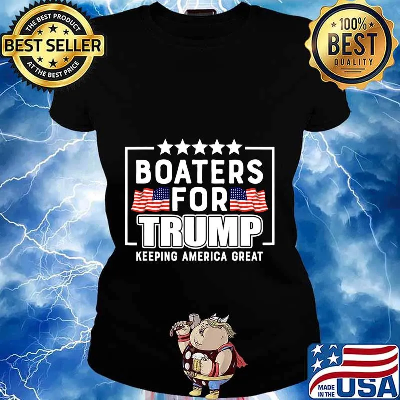 Boaters For Trump 2020 Trump Supporters Boat Parade 2020 T-Shirt Ladies tee