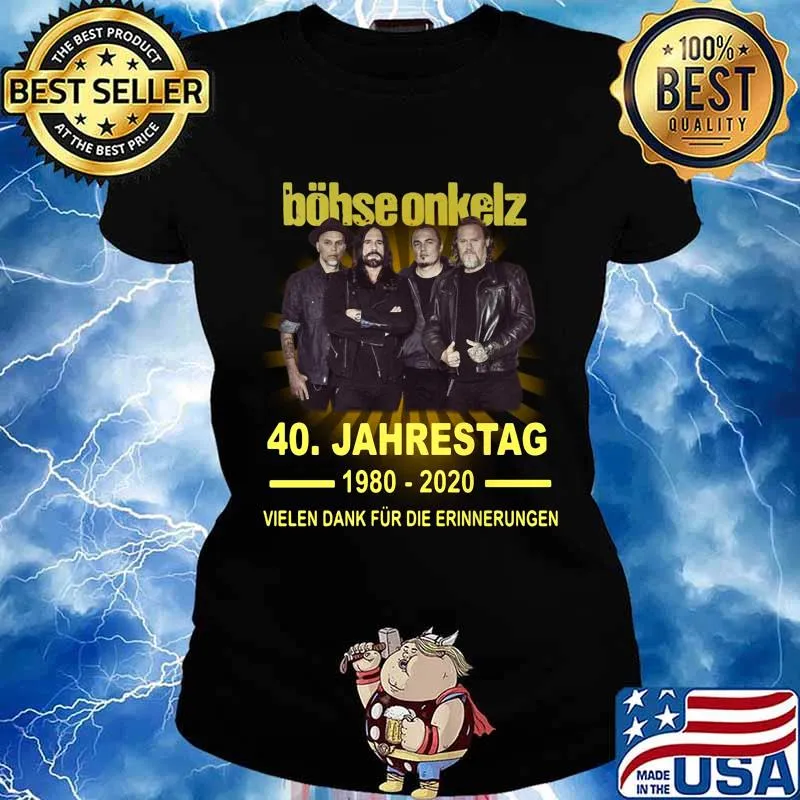 Böhse onkelz 40 jahrestag 1980 2020 vielen dank für die erinnerungen s Ladies tee