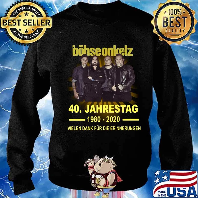 Böhse onkelz 40 jahrestag 1980 2020 vielen dank für die erinnerungen s Sweater