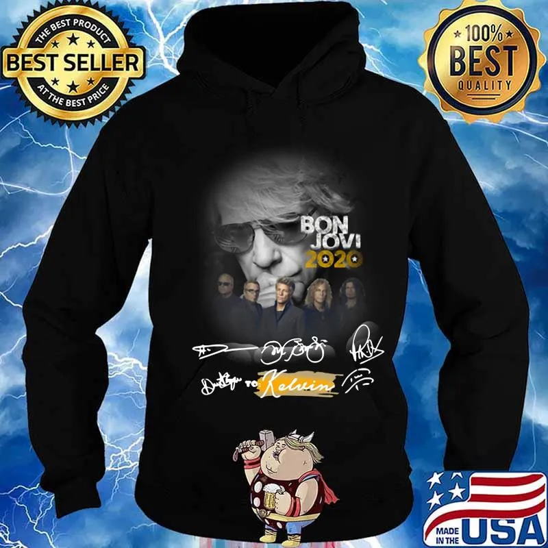Bon jovi band 2020 to kelvin signatures s Hoodie