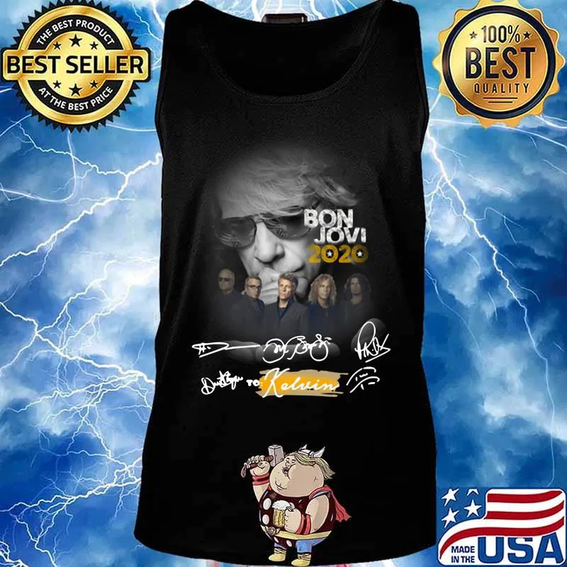 Bon jovi band 2020 to kelvin signatures s Tank top