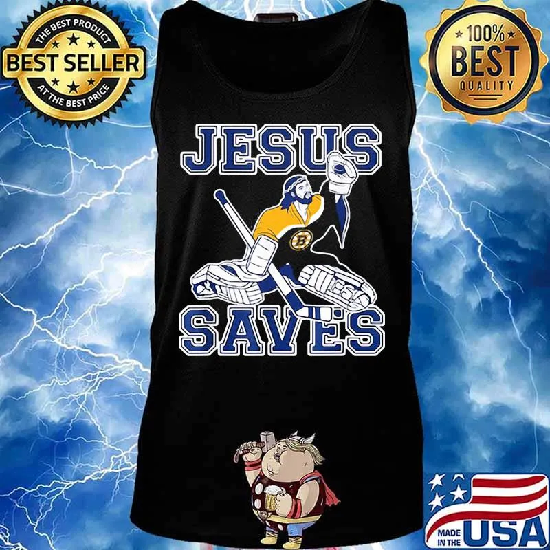Boston bruins hockey jesus saves s Tank top