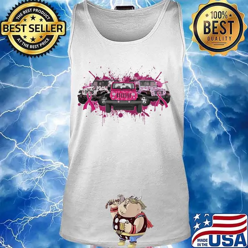 BREAST CANCER AWARENESS CAR RIBBON SHIRT Tank top