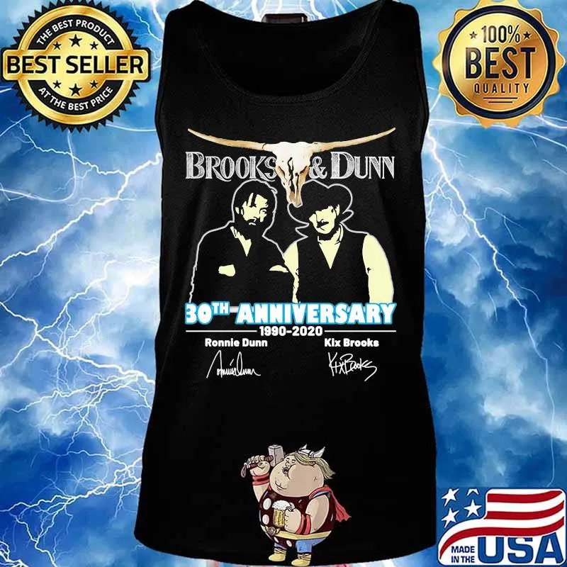Brooks and dunn 30th anniversary 1990 2020 thank you for the memories signatures s Tank top