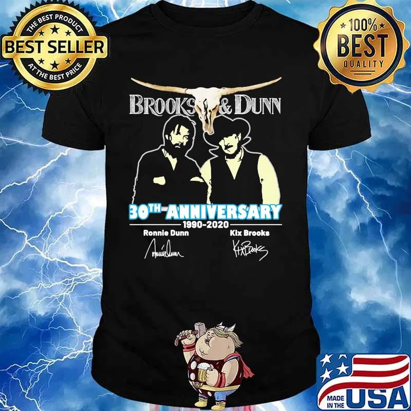 Brooks and dunn 30th anniversary 1990 2020 thank you for the memories signatures shirt