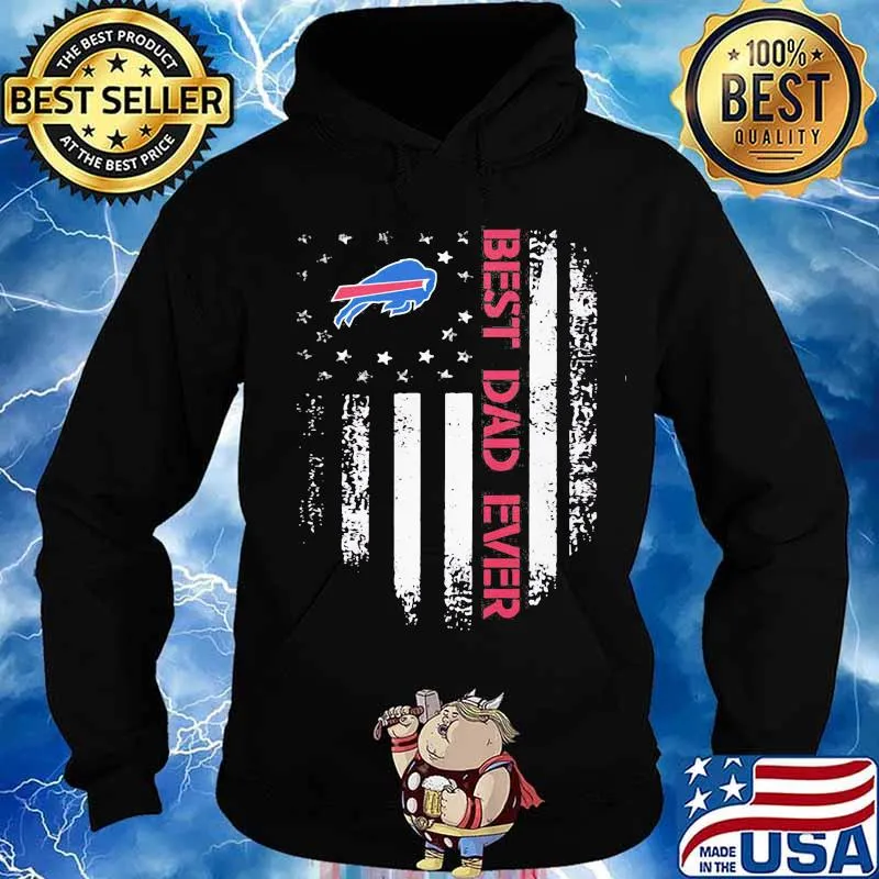 Buffalo bills best dad ever american flag independence day s Hoodie
