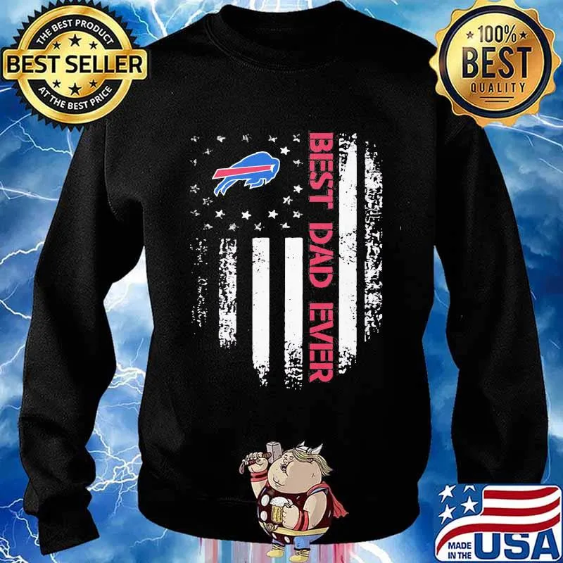 Buffalo bills best dad ever american flag independence day s Sweater