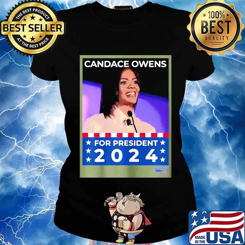 Candace owens for president 2024 s Ladies tee