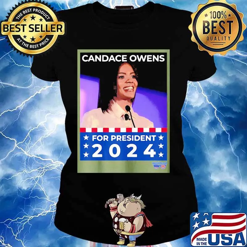 Candace owens for president 2024 s Ladies tee