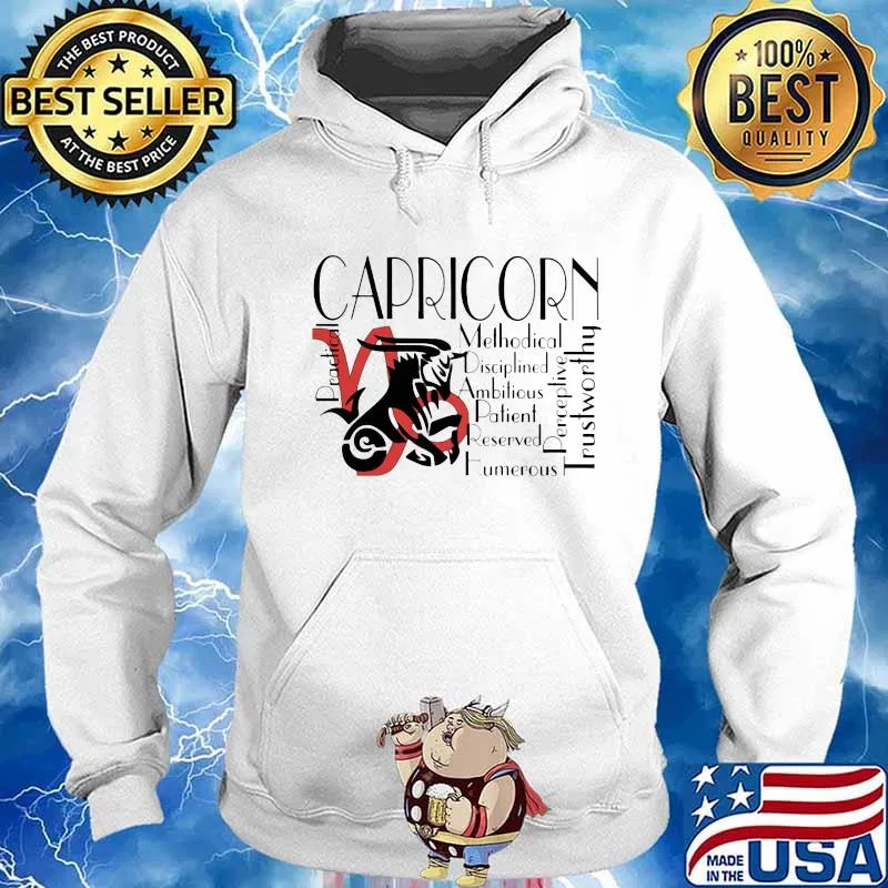 CAPRICORN PRACTICAL METHODICAL DISCIPLINED AMBITIOUS PATIENT RESERVED HUMEROUS PERCEPTIVE TRUSTWORTHY SHIRT Hoodie