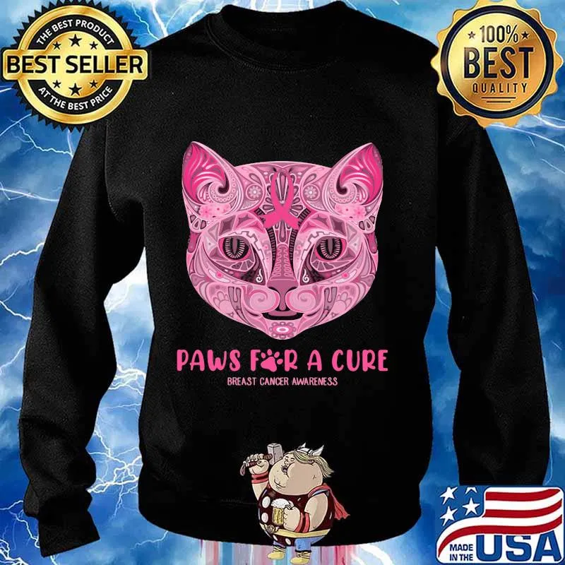 Cats Paws For A Cure Breast Cancer Awareness s Sweater