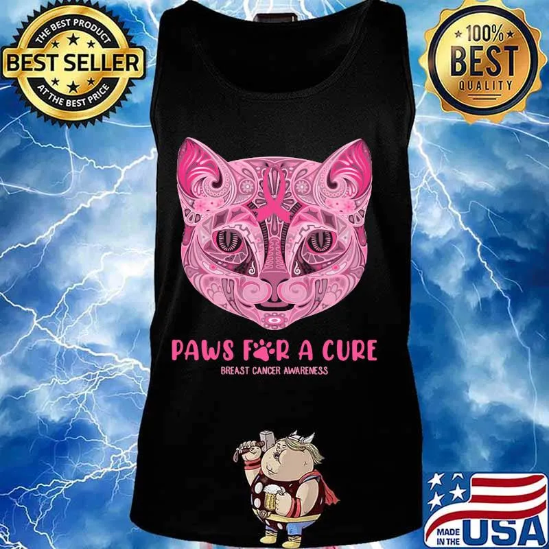 Cats Paws For A Cure Breast Cancer Awareness s Tank top