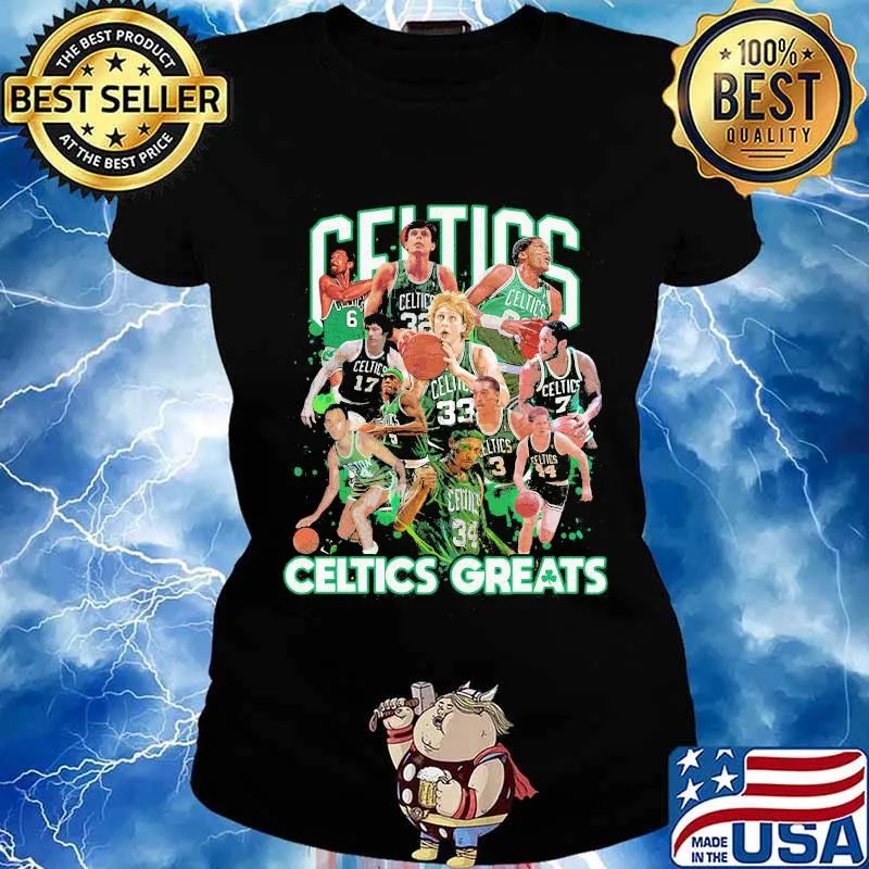 Celtics greatest players in baseball s Ladies tee