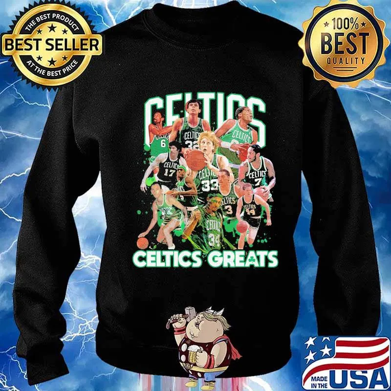 Celtics greatest players in baseball s Sweater