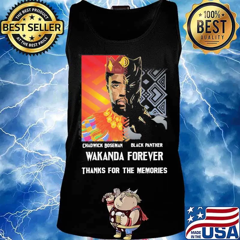Chadwick Boseman black panther 1976 2020 thank you for the memories signature s Tank top