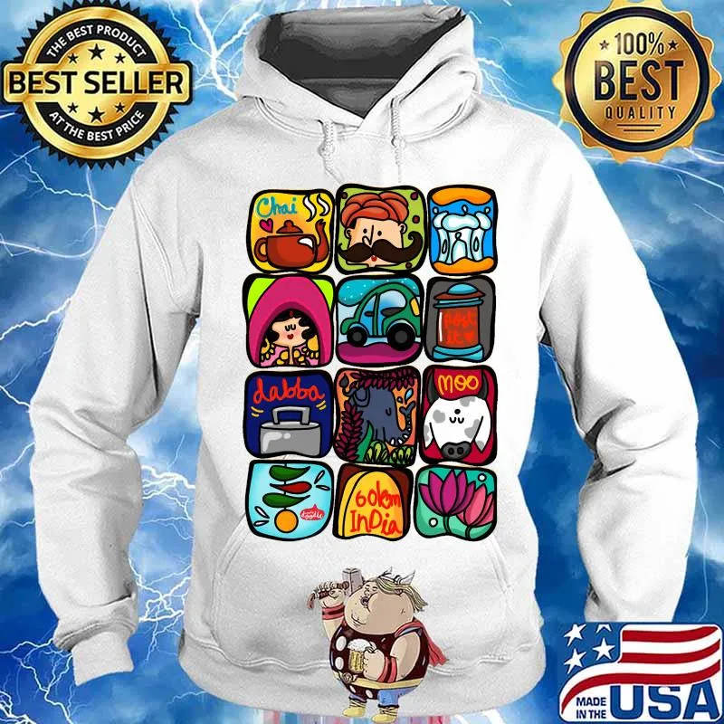 Chai dabba moo 60km india art elephant s Hoodie