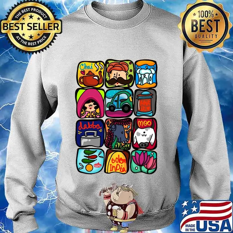 Chai dabba moo 60km india art elephant s Sweater