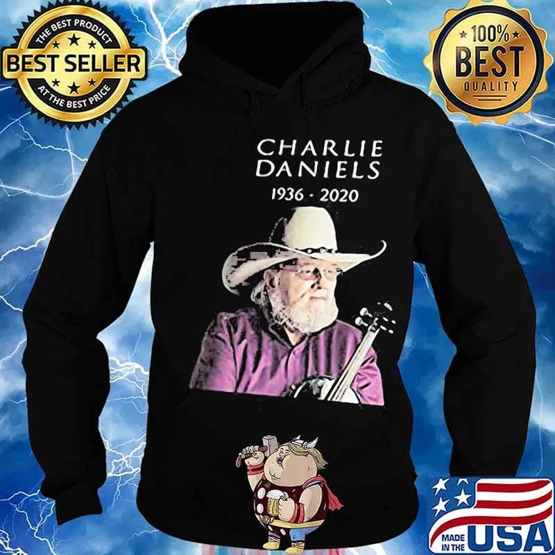 Charlie daniels playing guitar 1936 2020 s Hoodie