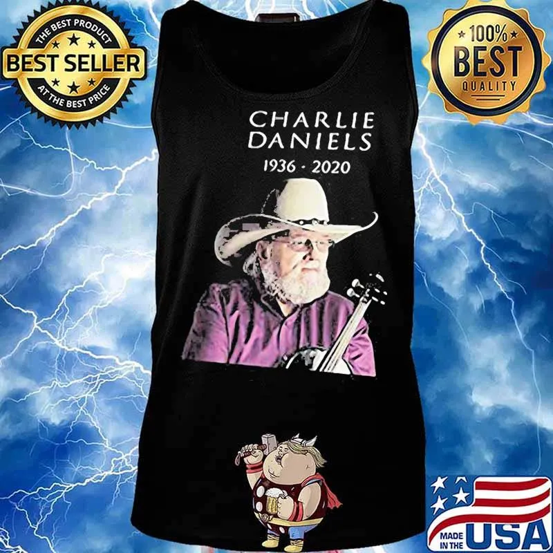 Charlie daniels playing guitar 1936 2020 s Tank top