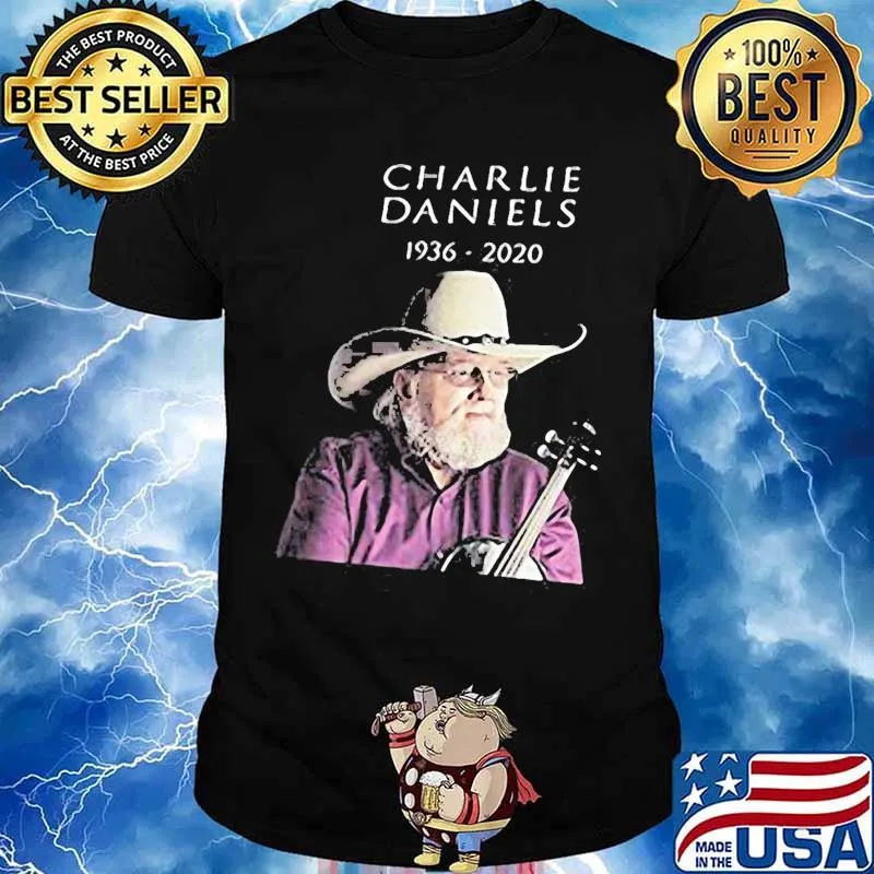 Charlie daniels playing guitar 1936 2020 shirt