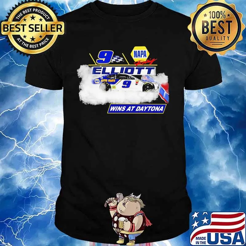 Chase elliott 9 wins at daytona napa racing shirt