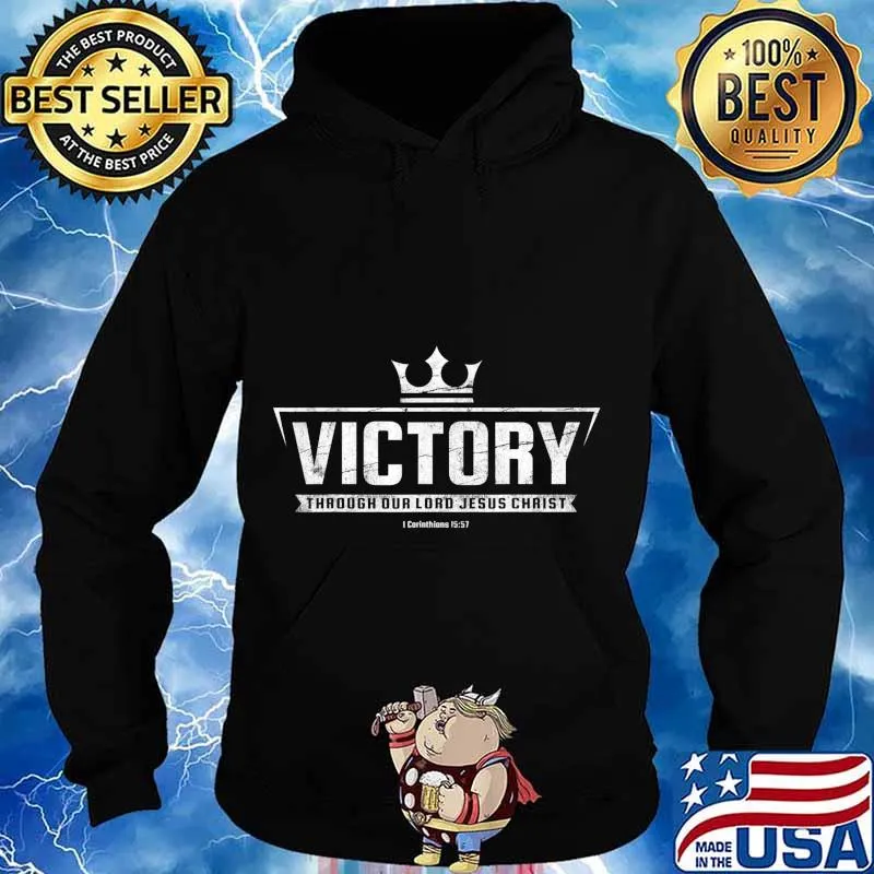 Christian Tshirt Women Men Victory In Jesus Bible Verse T-Shirt Hoodie