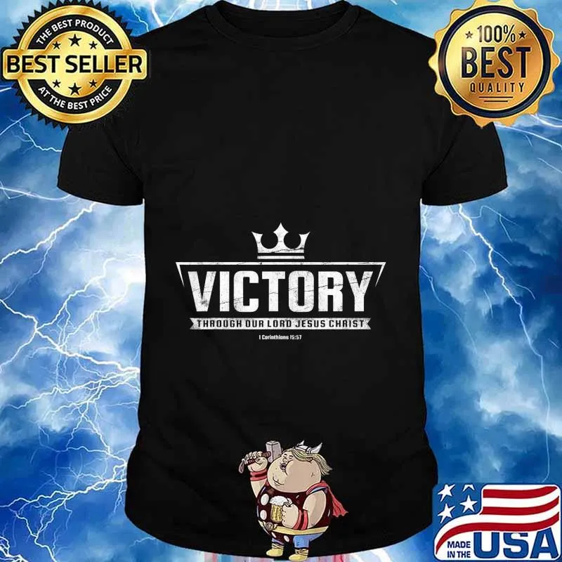 Christian Tshirt Women Men Victory In Jesus Bible Verse T-Shirt
