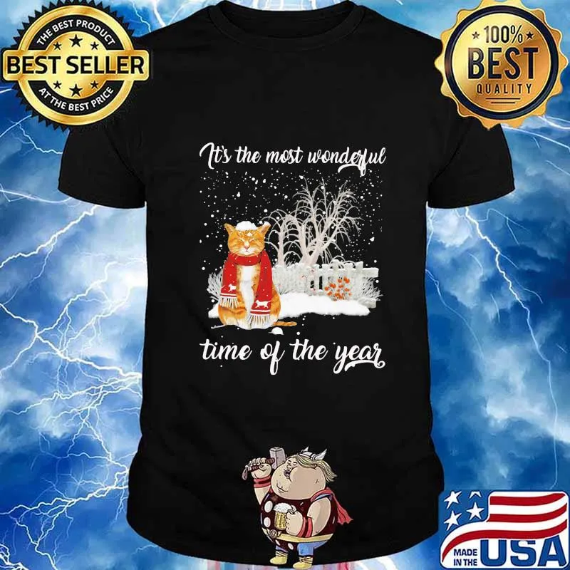 Christmas cat it's the most wonderful time of the year shirt