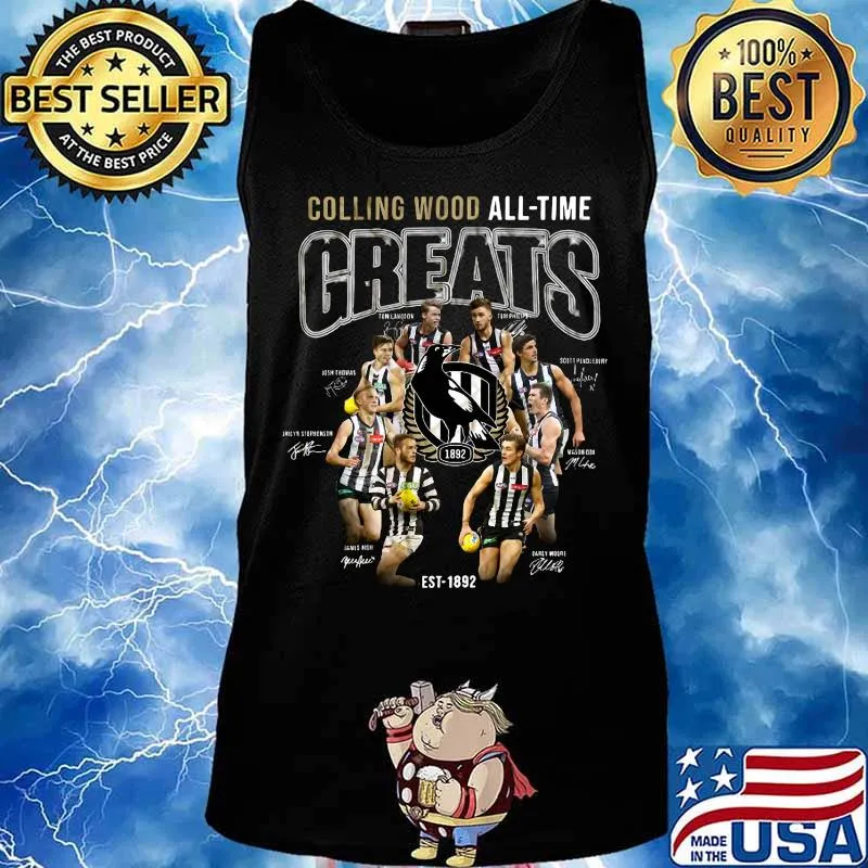 Collingwood all time great signatures s Tank top
