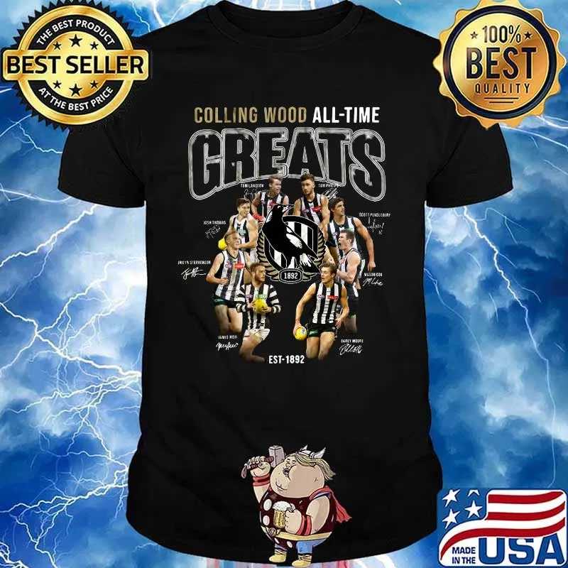 Collingwood all time great signatures shirt