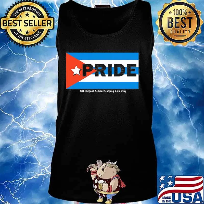 Cuba Pride Flag Old School Cuban Clothing Company Shirt Tank top