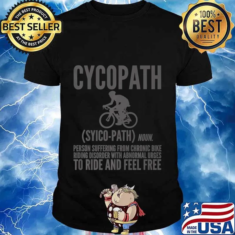Cyclist Funny Gift - Cycopath Premium T-Shirt