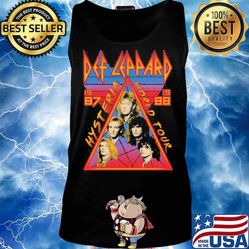 Def leppard hysteria world tour 1987 s Tank top