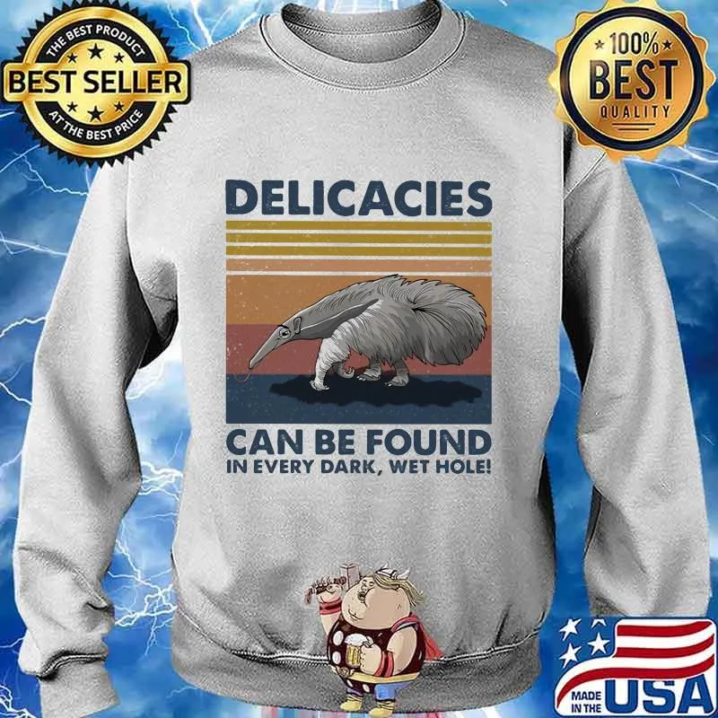 Delicacies can be found in every dark wet hole vintage retro s Sweater