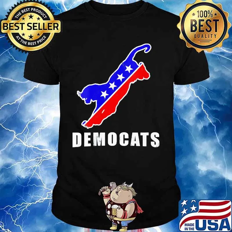 Democats American Flag Cat Shirt