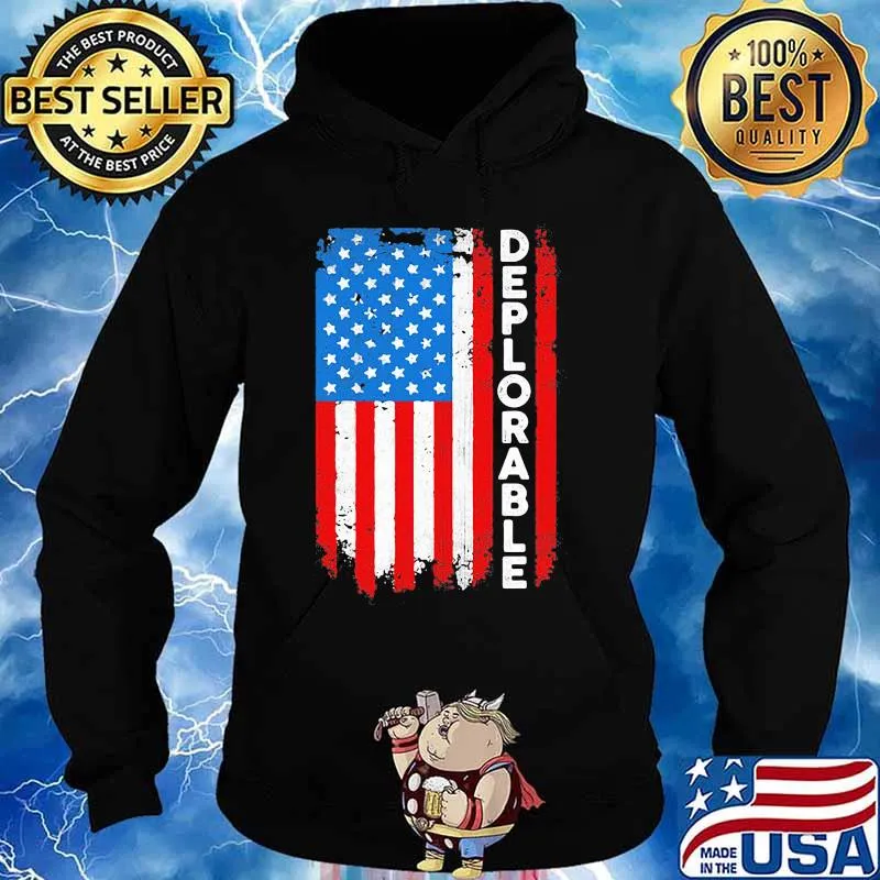 Deplorable american flag independence day s Hoodie