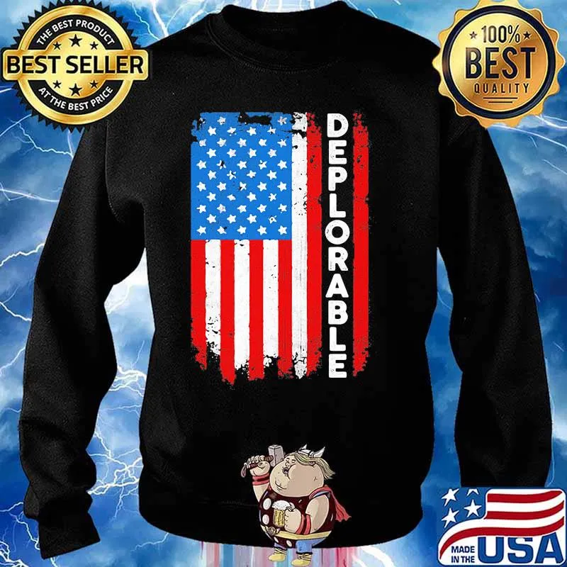 Deplorable american flag independence day s Sweater