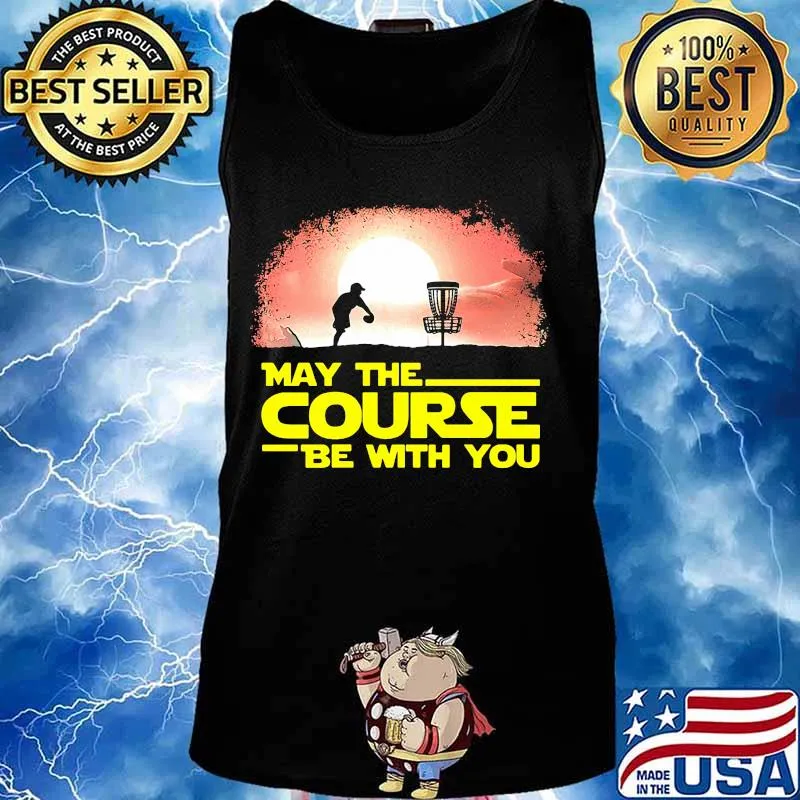 Disc golf may the course be with you sunset s Tank top