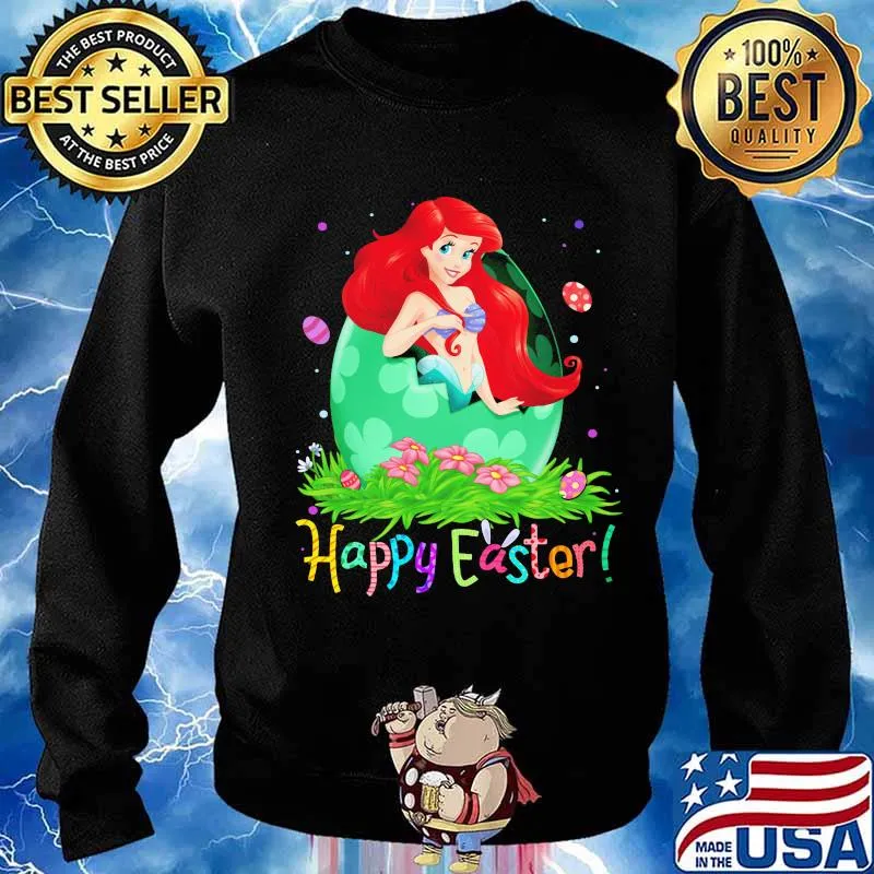 Disney ariel princess happy easter flower s Sweater