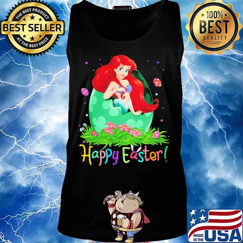 Disney ariel princess happy easter flower s Tank top