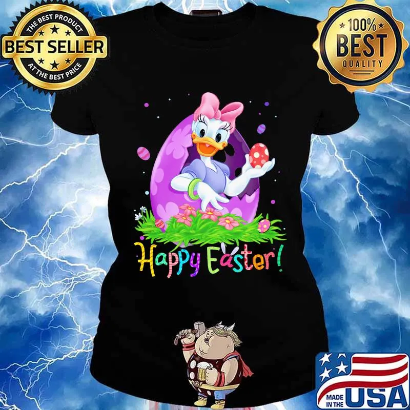 Disney daisy duck happy easter flower s Ladies tee