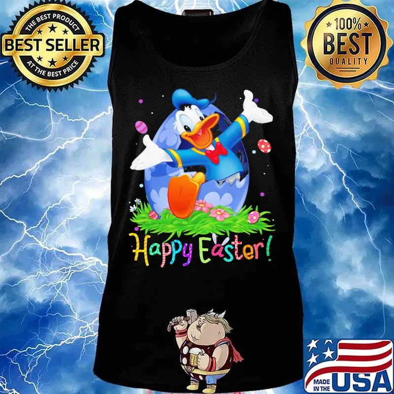 Disney donald duck happy easter flower s Tank top