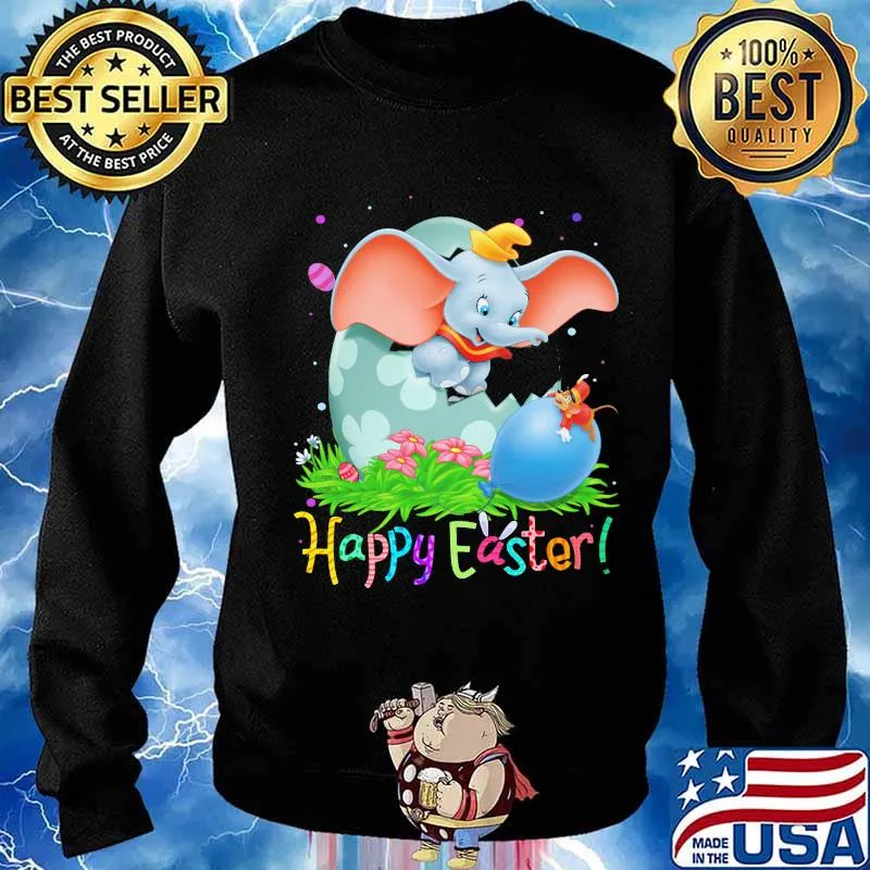 Disney dumbo elephant happy easter flower s Sweater